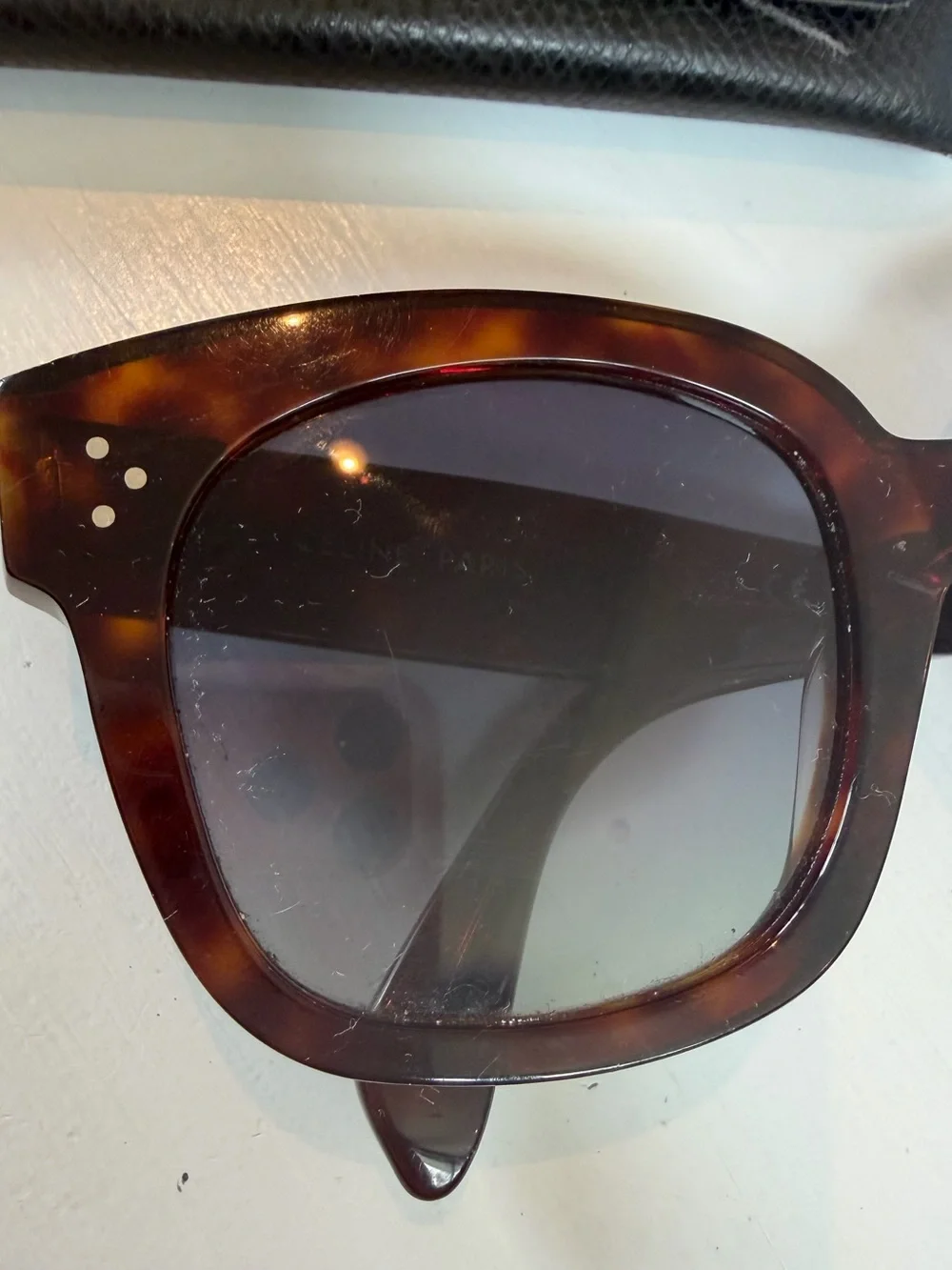 Céline Sunglasses Tortoise Polarized Brown Lenses with Case, Box + Original Tags